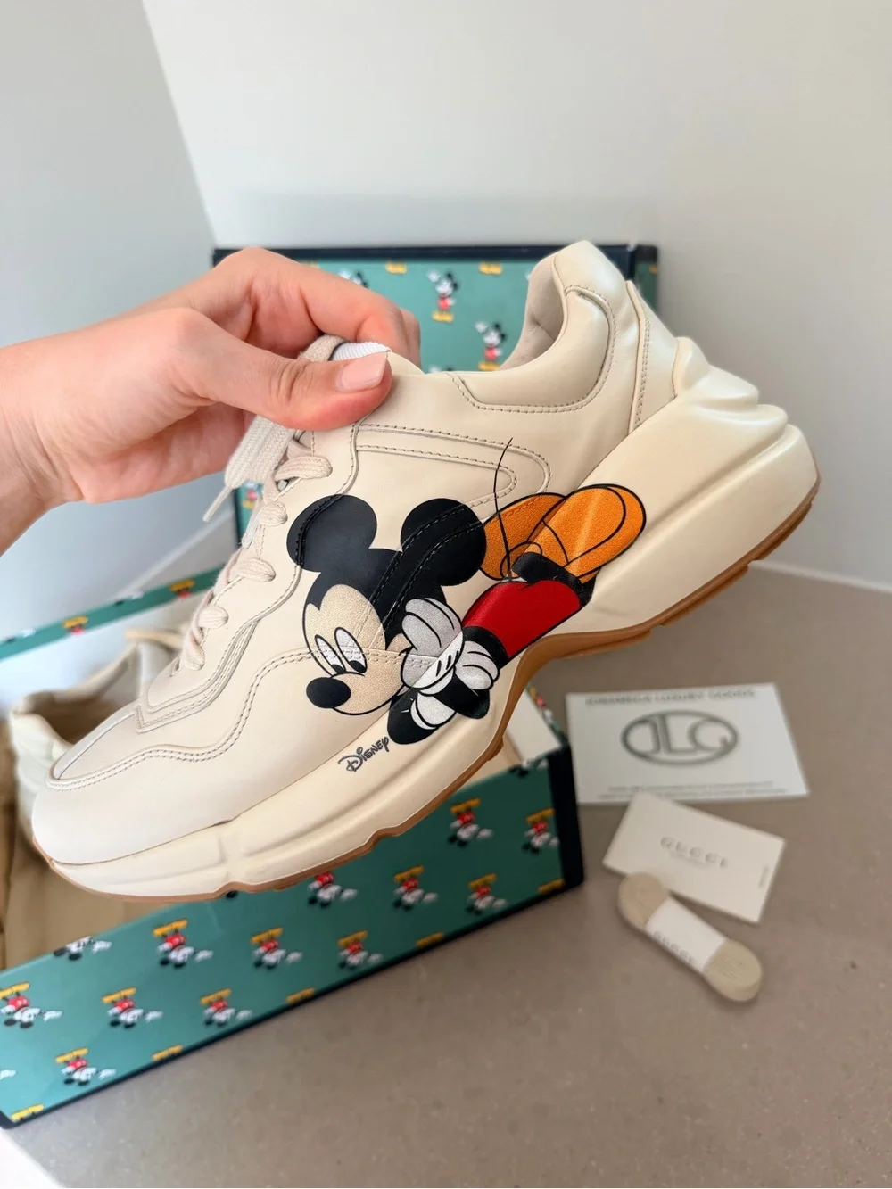 Gucci x Disney Mickey Mouse Rhyton Sneakers Men’s 7 Women’s 9 Authentic